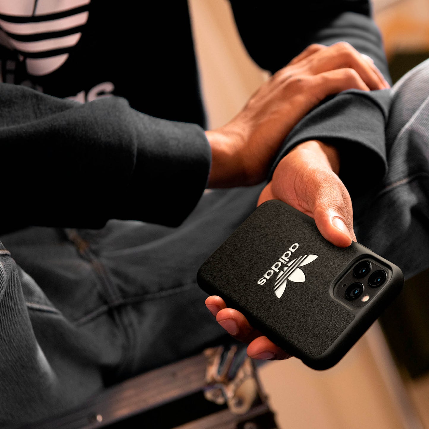 adidas Originals Iconic Case For iPhone X / XS / 11 Pro - Black