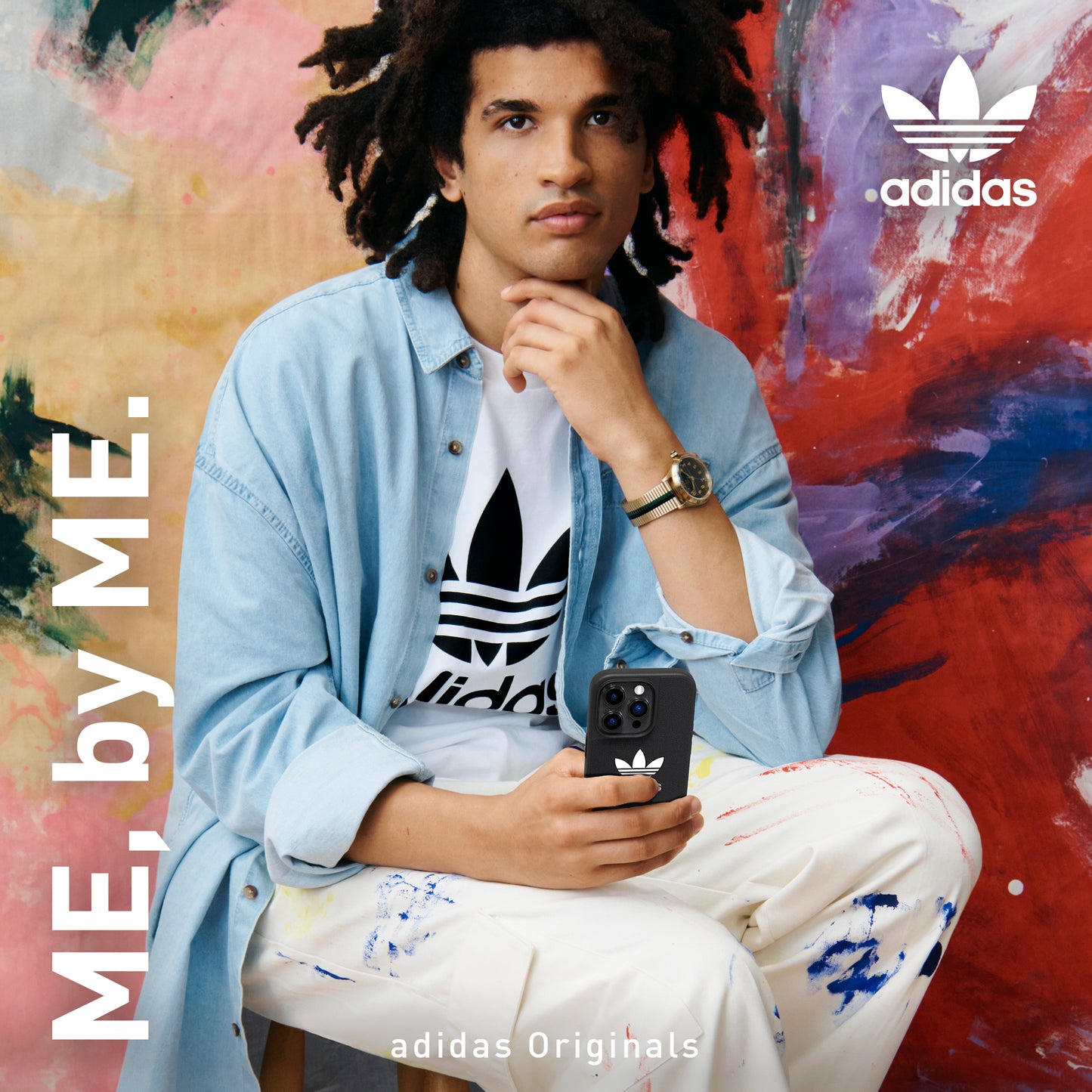 adidas Originals Iconic Case for iPhone 14 Pro  - Black