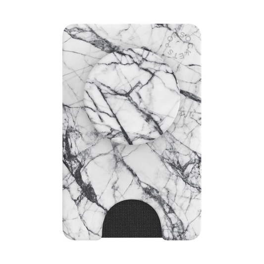 PopWallet+ Dove White Marble