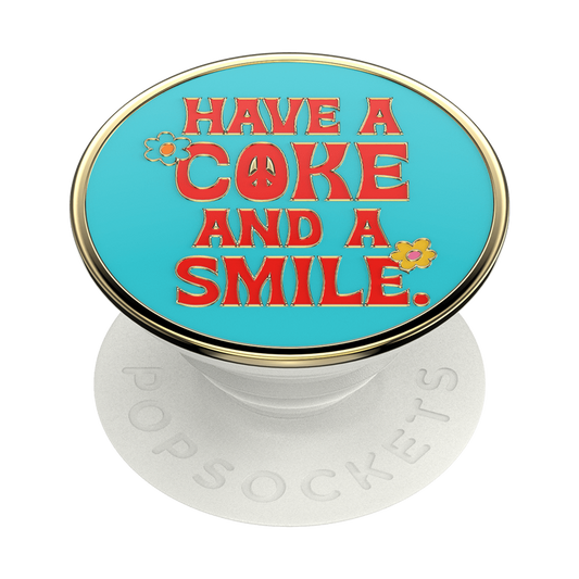 PopSockets PopGrip Premium Enamel Coke Unity Smile