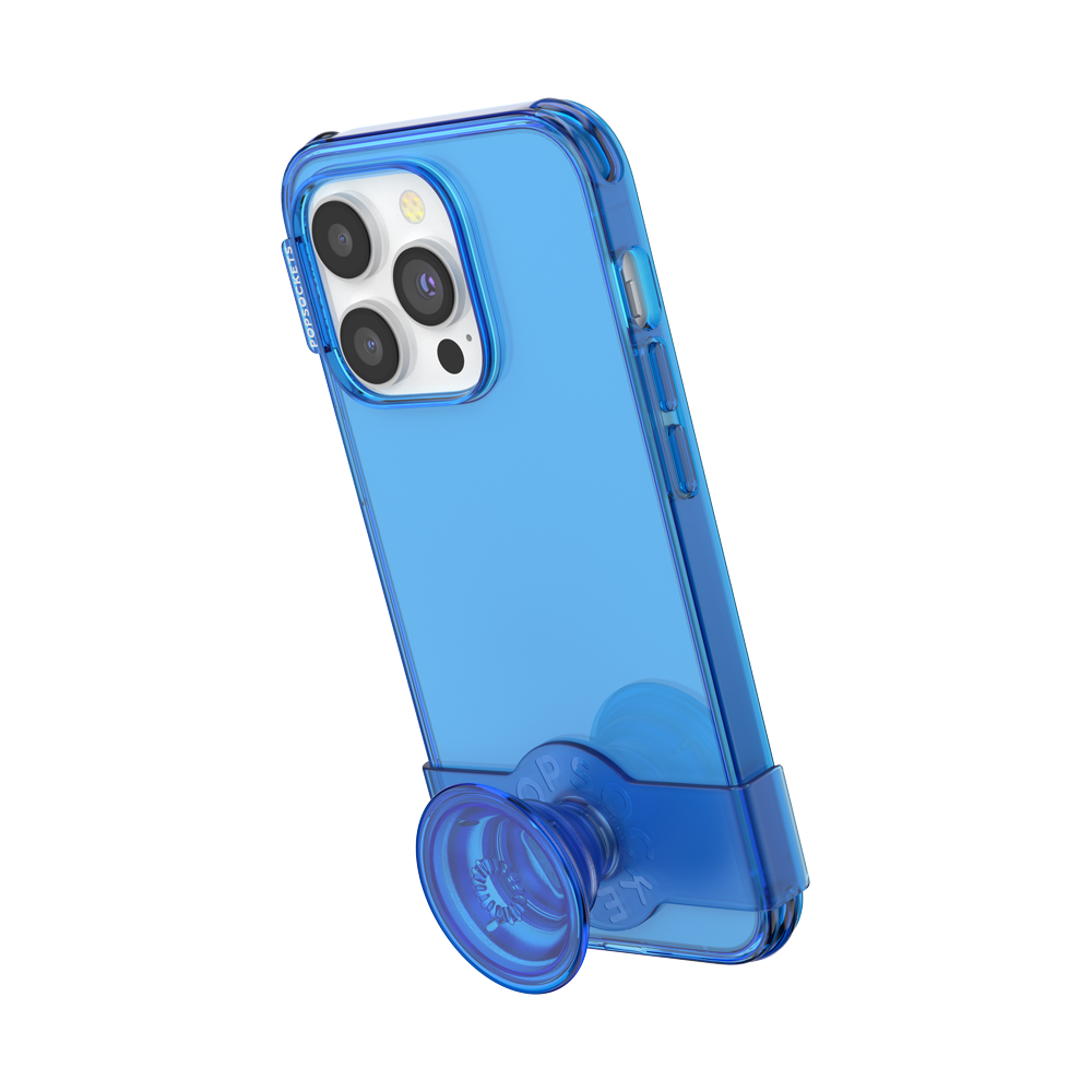 PopSockets PopCase for iPhone 14 Pro - Santorini Blue