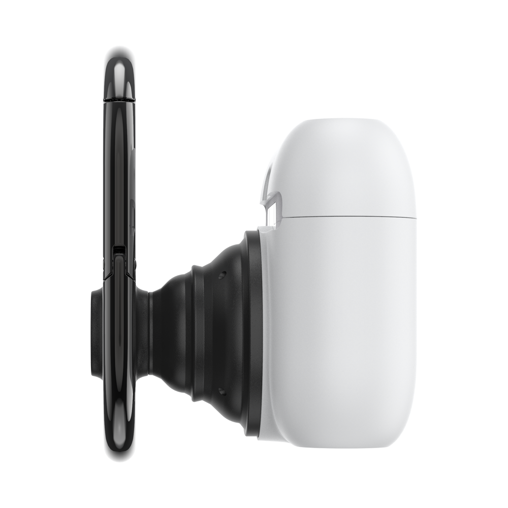 PopSockets AirPod Holder AirPods Holder Pro White + PopChain Premium Gunmetal