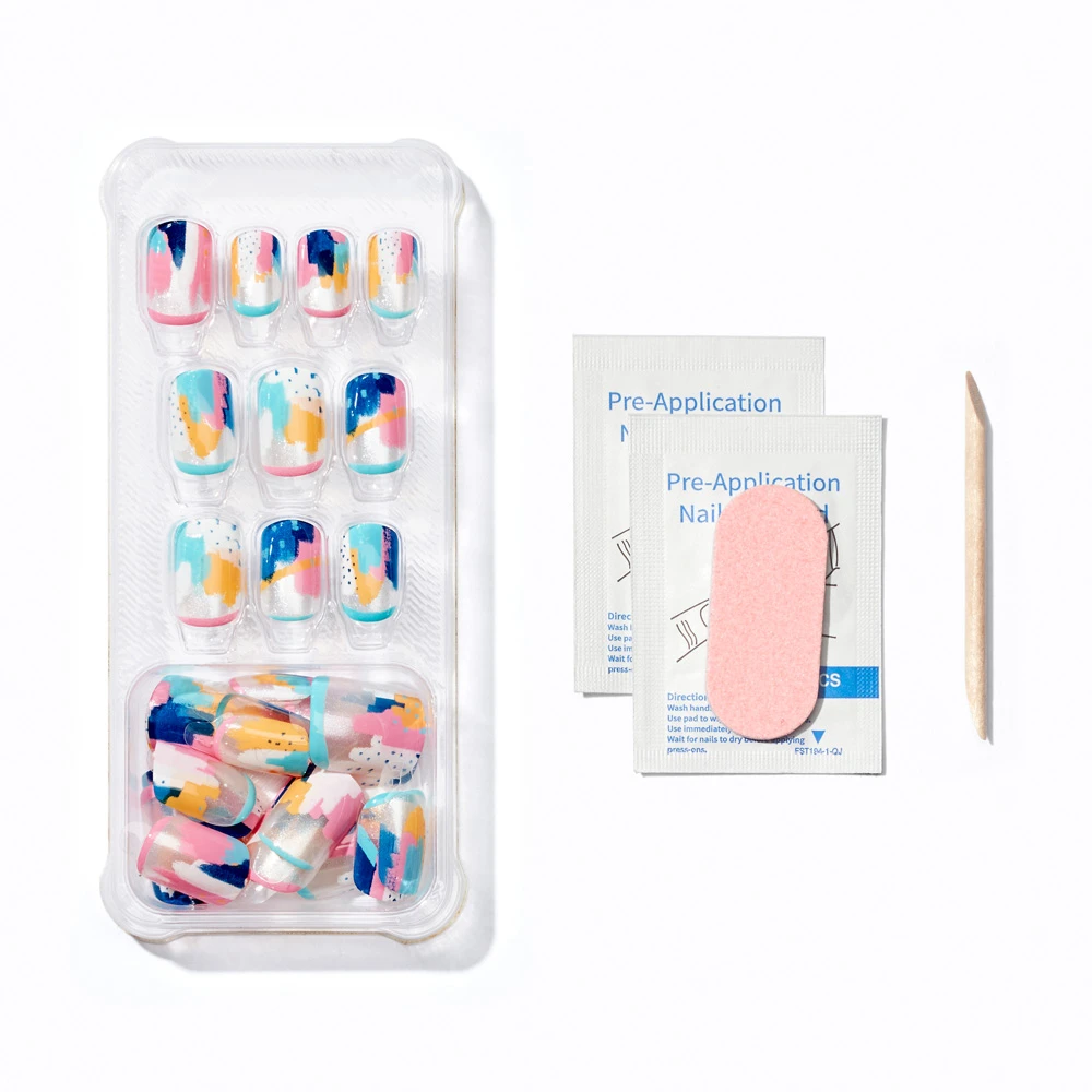 PopSockets PopGrip + Matching Nails - Painterly Pastels (Gloss)