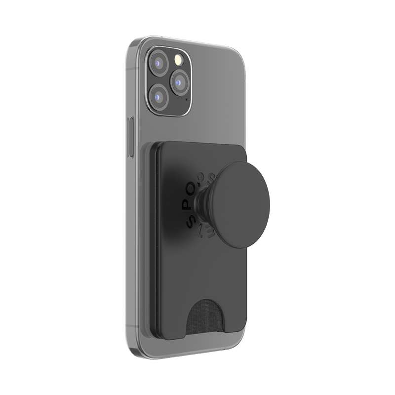 PopSockets PopWallet+ MagSafe Card Holder - Black