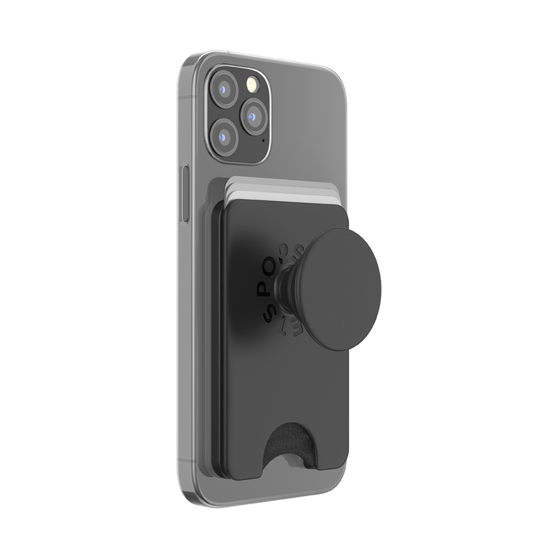 PopSockets PopWallet+ MagSafe Card Holder - Black
