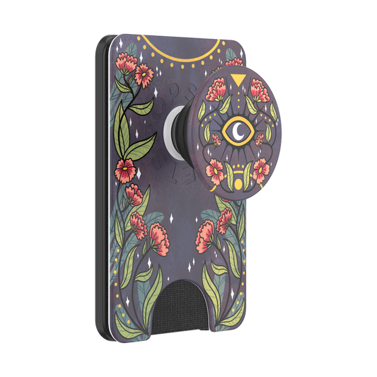PopSockets PopWallet+ MagSafe Card Holder - Floral Bohemian