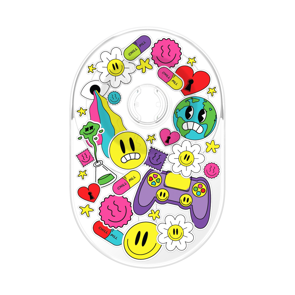 PopSockets PopGrip for MagSafe - Bright Psych