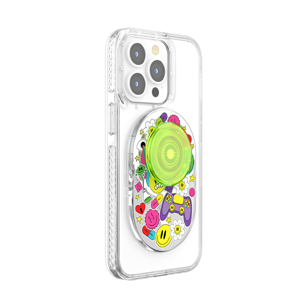 PopSockets PopGrip for MagSafe - Bright Psych