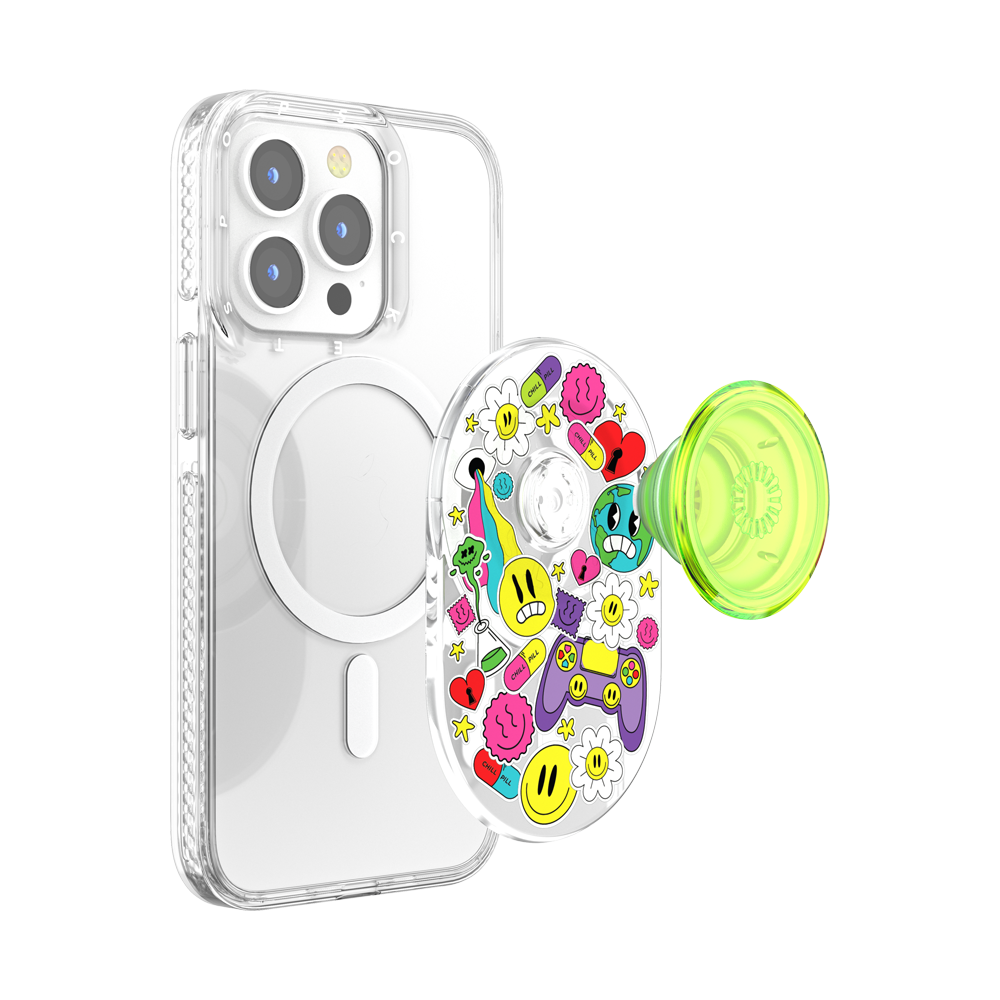 PopSockets PopGrip for MagSafe - Bright Psych