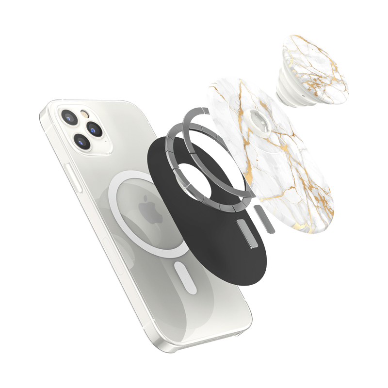 PopSockets PopGrip for MagSafe - Gold Lutz Marble