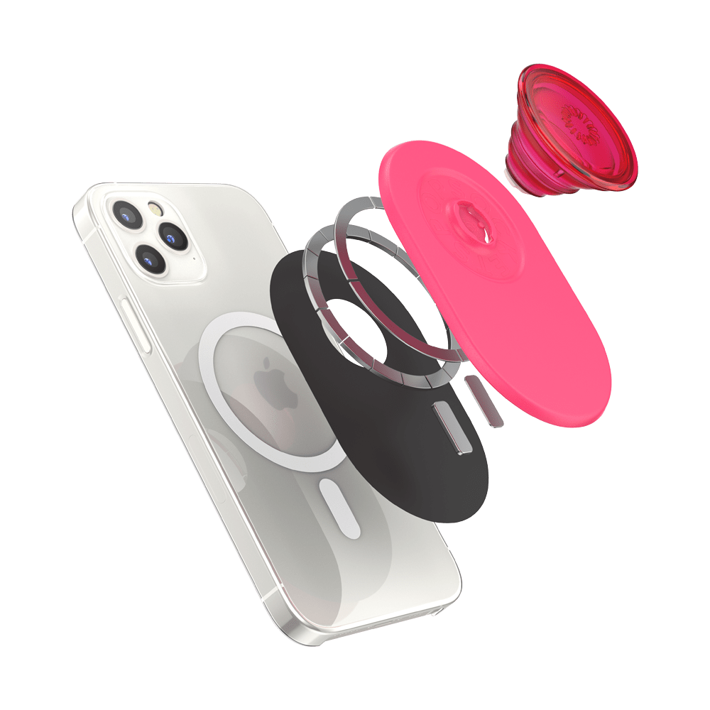 PopSockets PopGrip for MagSafe - Neon Pink