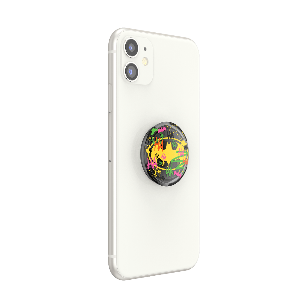 PopSockets PopGrip License Translucent Distressed Batman