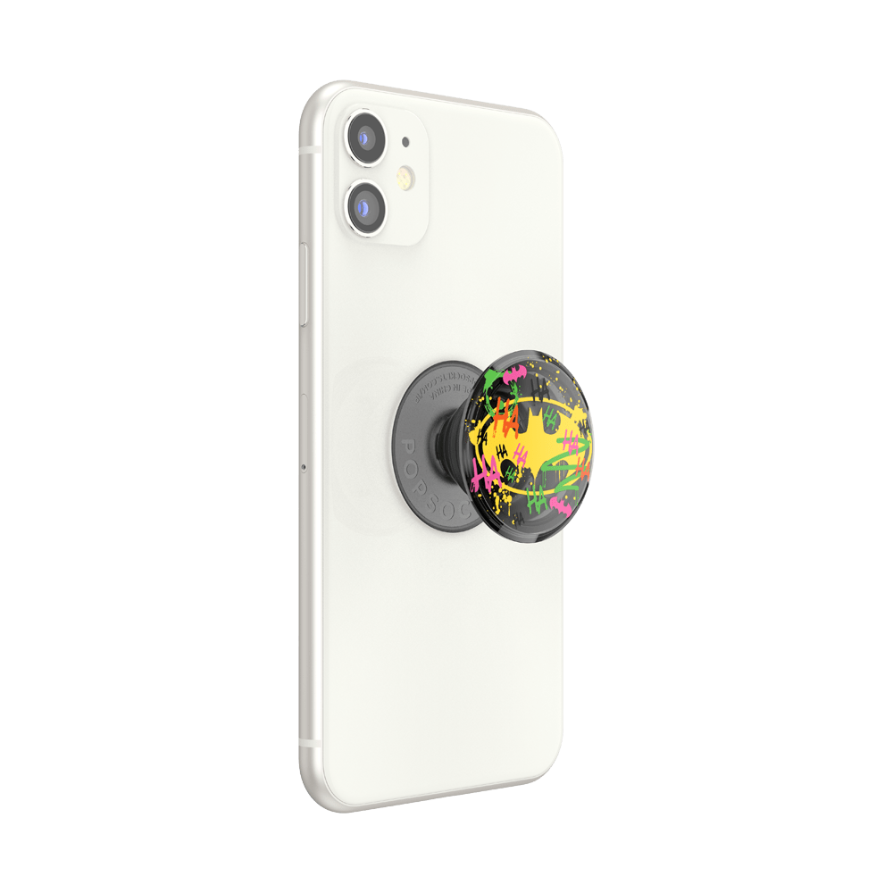 PopSockets PopGrip License Translucent Distressed Batman