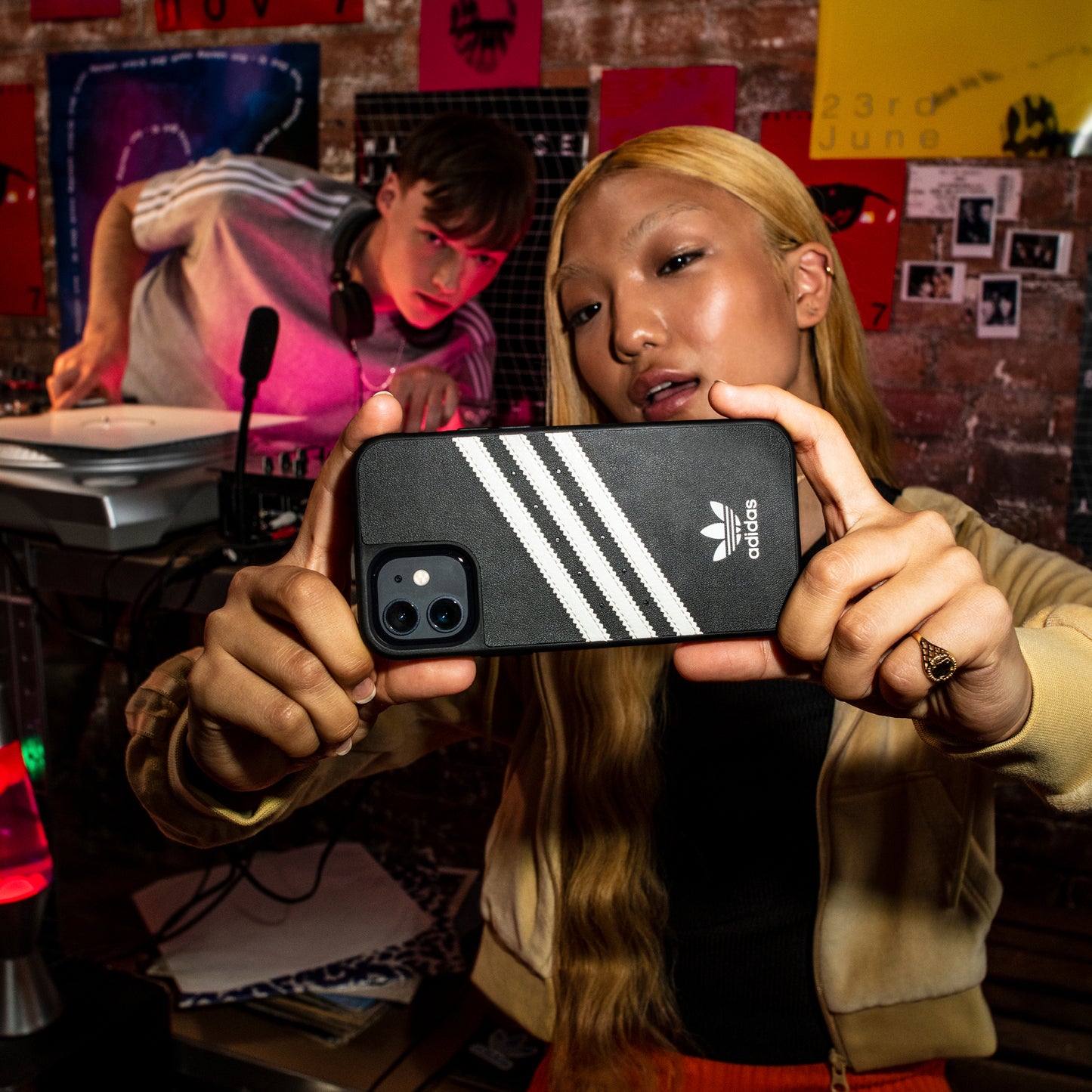 adidas Originals 3-Stripe Case for iPhone XS / 11 Pro - Black