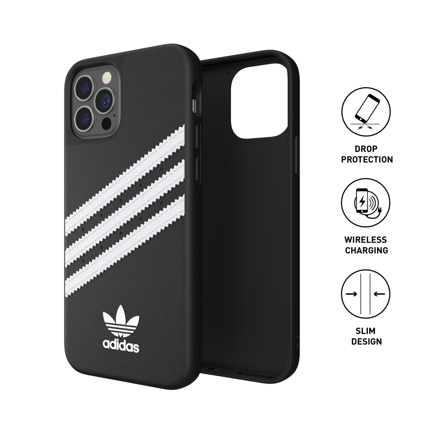 adidas Originals 3-Stripe Case for iPhone 13 Pro - Black