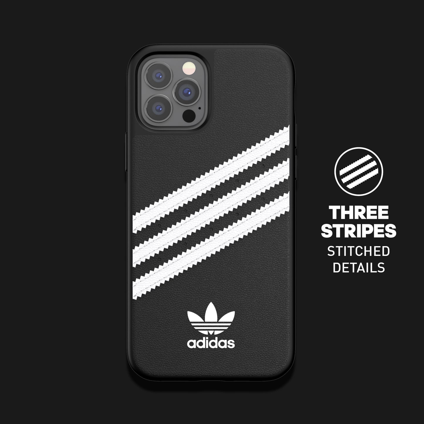adidas Originals 3-Stripe Case for iPhone 13 Pro - Black