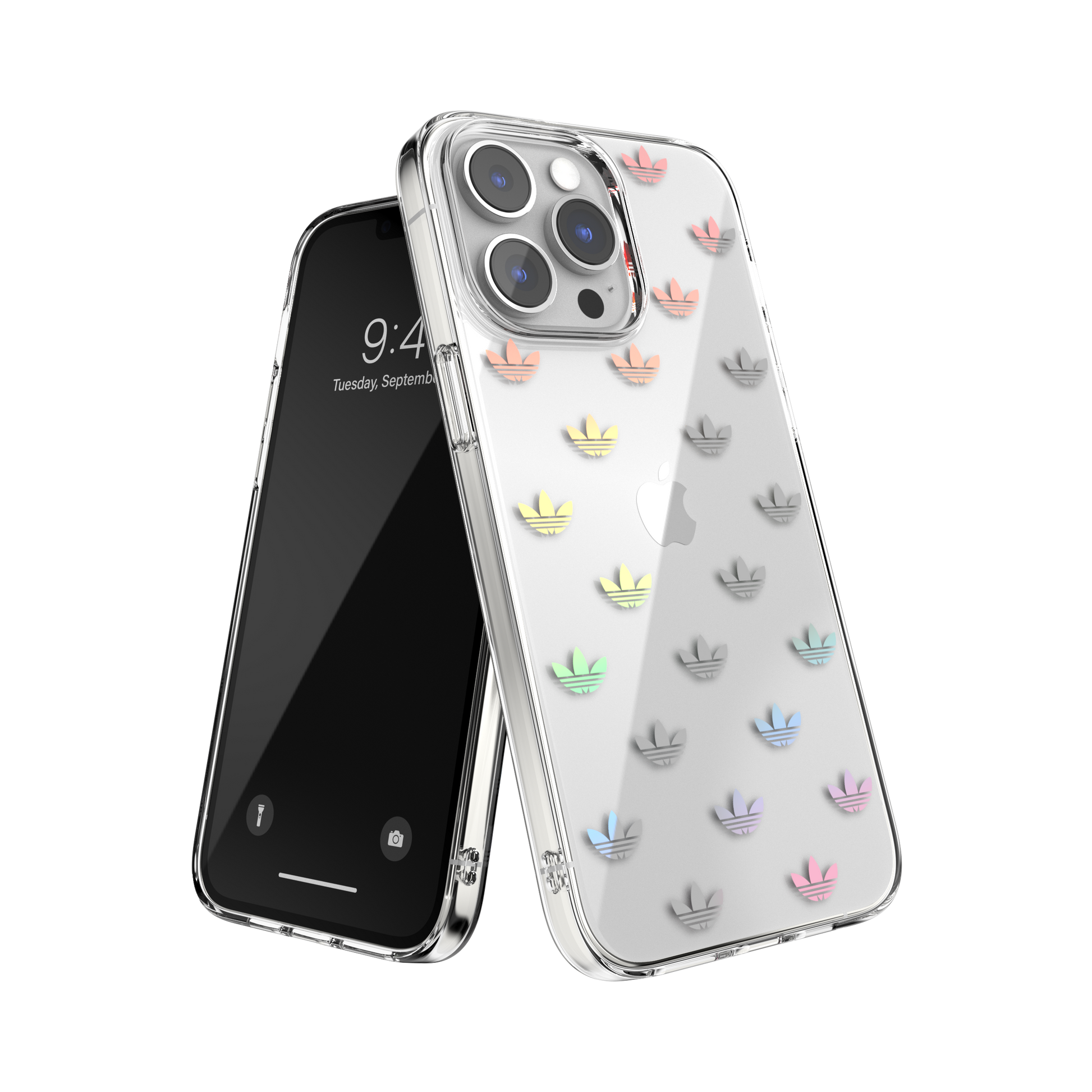 adidas Originals Snap Case for iPhone 14 Pro Max Clear Holographic