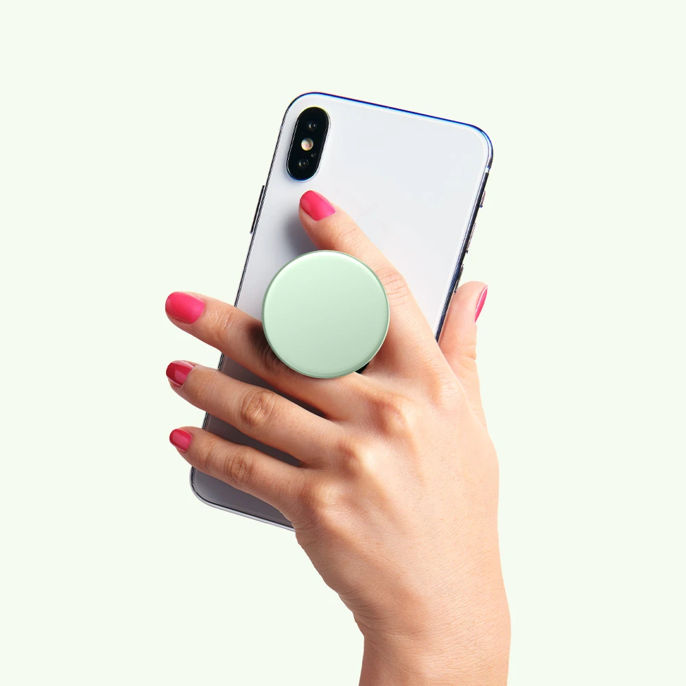PopSockets PopGrip Premium Aluminum Honeydew Green