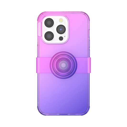 PopSockets PopCase for iPhone 14 Pro - Berry Blur