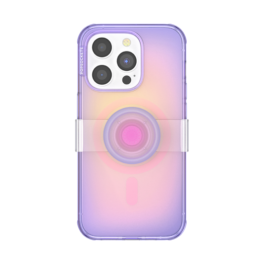 PopSockets PopCase MagSafe for iPhone 14 Pro - Opalescent Aura