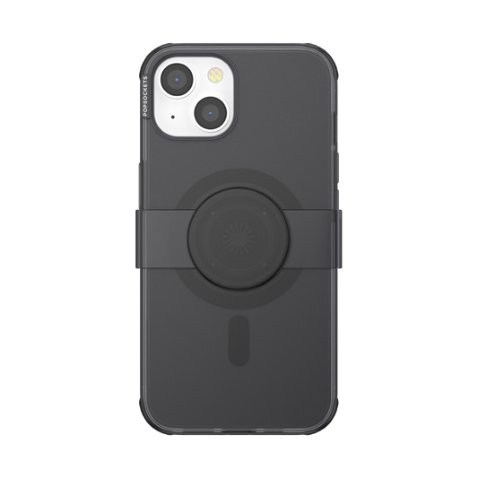 PopSockets PopCase MagSafe for iPhone 13 / 14 - Translucent Black