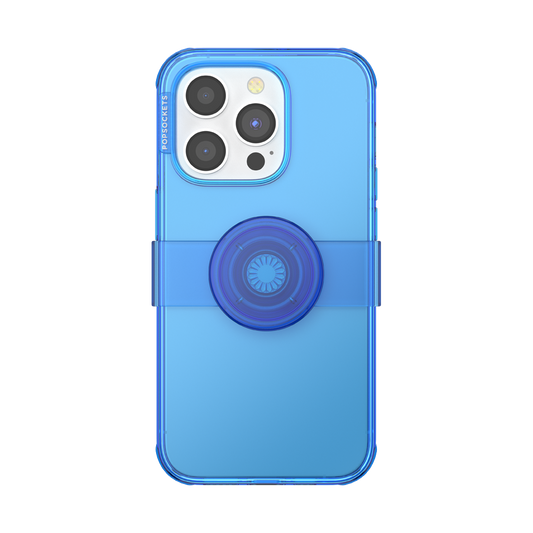 PopSockets PopCase for iPhone 14 Pro - Santorini Blue