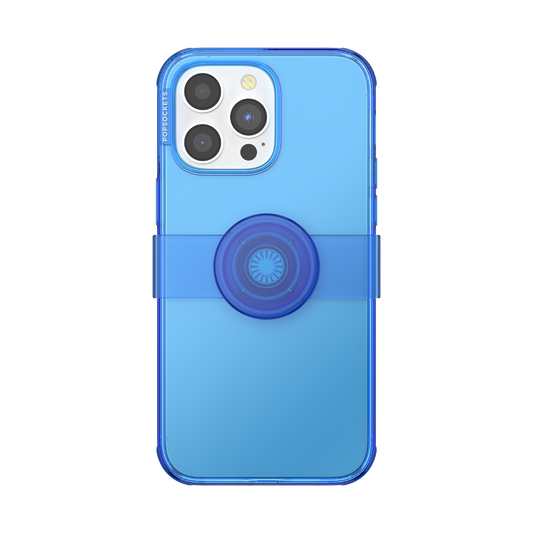 PopSockets PopCase for iPhone 14 Pro Max - Santorini Blue
