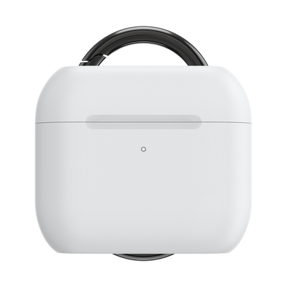 PopSockets AirPod Holder AirPods Holder Pro White + PopChain Premium Gunmetal