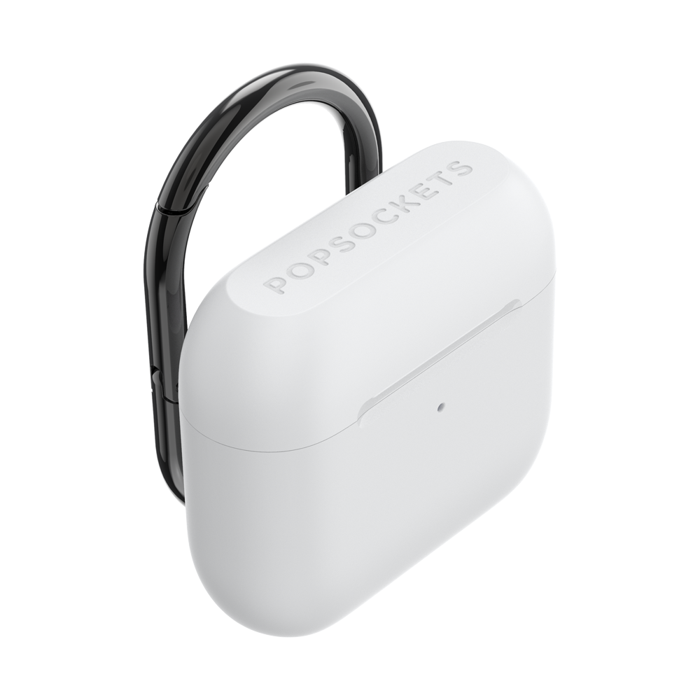 PopSockets AirPod Holder AirPods Holder Pro White + PopChain Premium Gunmetal