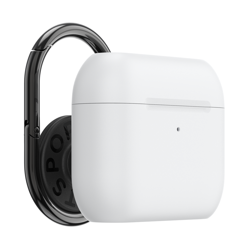 PopSockets AirPod Holder AirPods Holder Pro White + PopChain Premium Gunmetal