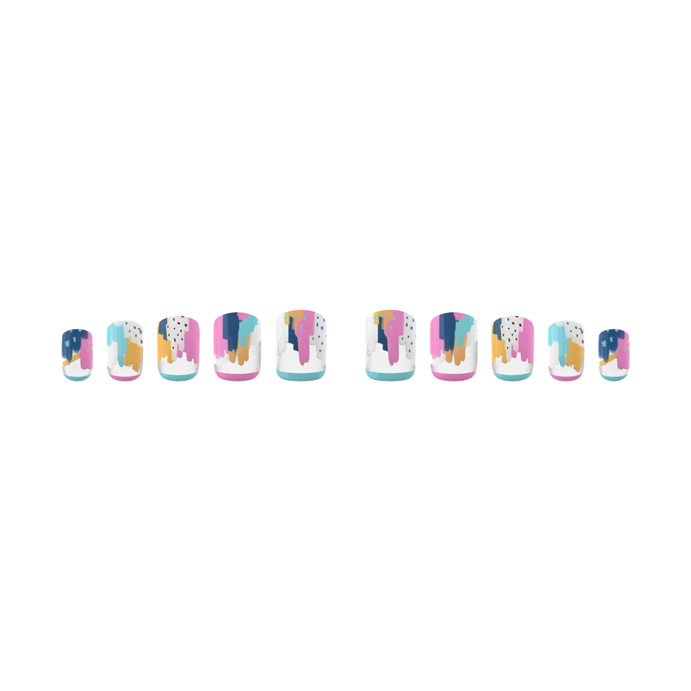 PopSockets PopGrip + Matching Nails - Painterly Pastels (Gloss)