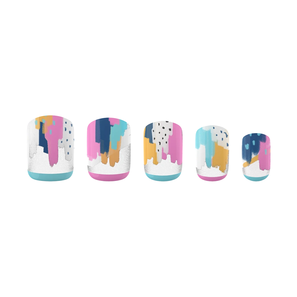 PopSockets PopGrip + Matching Nails - Painterly Pastels (Gloss)