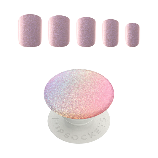 PopSockets PopGrip + Matching Nails Rainbow Flare